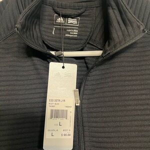 Adidas Black Ribbed Jacket